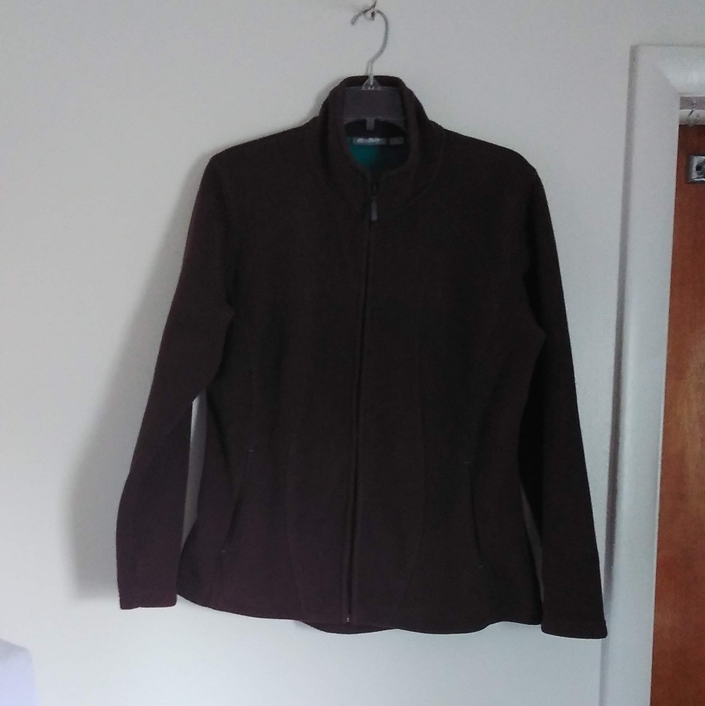 Mondetta Brown Fleece Zip up Jacket L